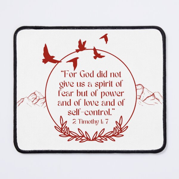 Item preview, Red 2 Timothy 1:7 designed and sold by The Blue Shop.