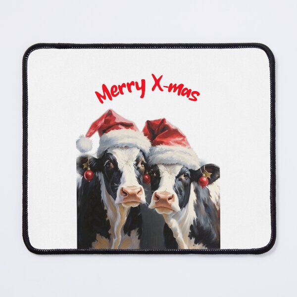 Item preview, Christmas Highland Cow Xmas Cows in santa Hat Christmas Cow Festivus Christmas Couple designed and sold by OliveAndSnow.