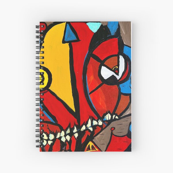 Cubist Pumpkin freeze Spiral Notebook