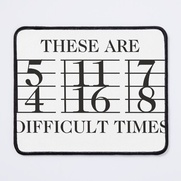 Item preview, These Are Difficult Times black designed and sold by JRP Design.