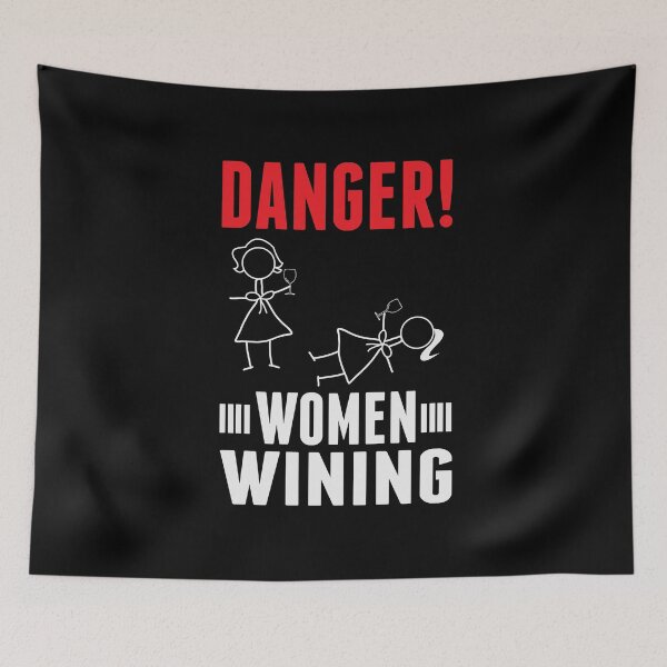 Item preview, Danger! Women Wining Drinking Wine Falling Down  designed and sold by BUBLTEES.