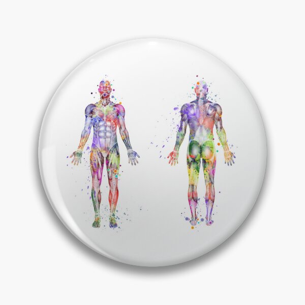Item preview, Human Body Muscles Watercolor designed and sold by LotusGifts.