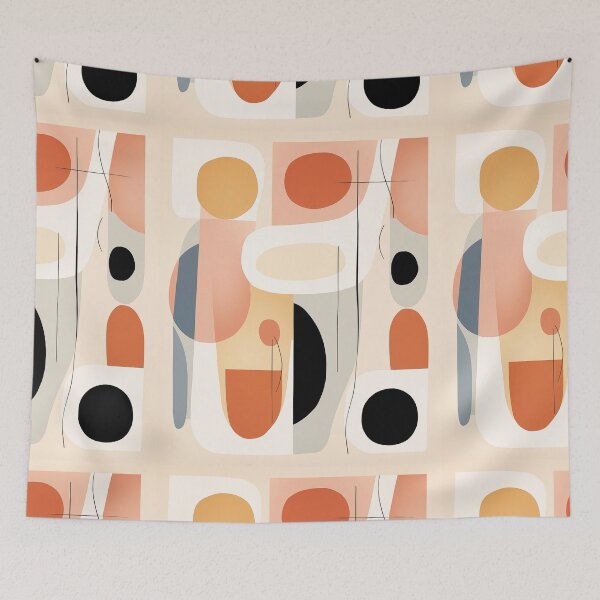 Item preview, Art with colorful abstract shapes modern style designed and sold by ElColombianito.