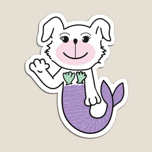Purple Waving Merdoggo! Magnet