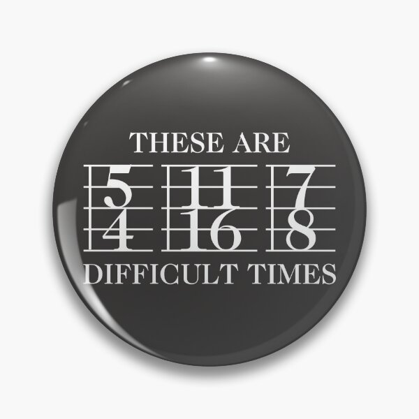 Item preview, These Are Difficult Times white designed and sold by JRP Design.