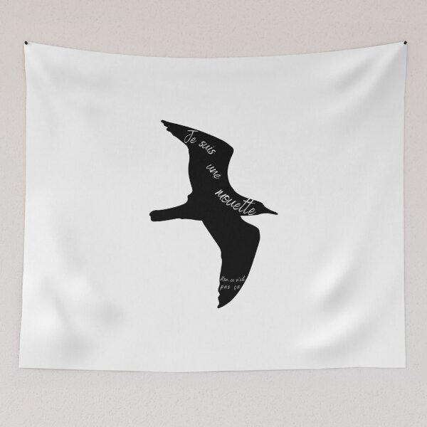 Item preview, "Je Suis Une Mouette. Non, Ce N'Est Pas Ça" Theater Play Quote Nina The Seagull Anton Chekhov designed and sold by Damoiseau.