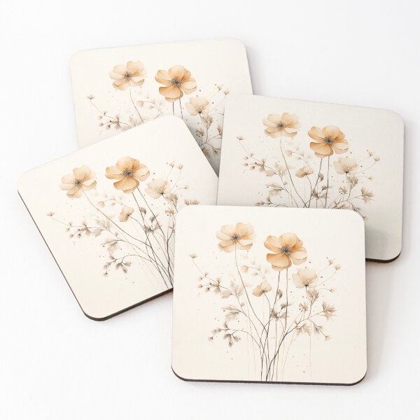 Artikelvorschau, Vintage-Blumen mit minimalistischen Pastelltönen entworfen und verkauft von ElColombianito.