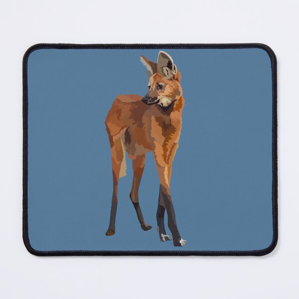 Item preview, M is for Maned Wolf,Maned Wolf Illustration – Unique Wild Canid Art for Wildlife and Nature Lovers designed and sold by PrettylittlepastelUk.