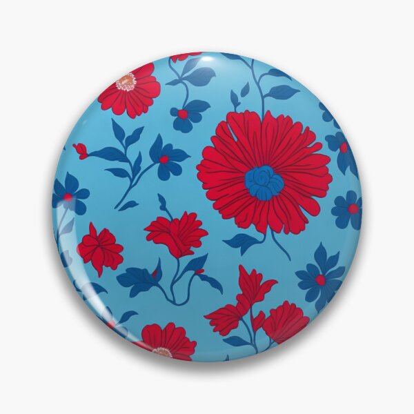 Item preview, Red Chamomile Flowers Pattern designed and sold by TondoMeander.