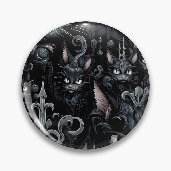Item preview, Black Gothic Cat No.3 designed and sold by Pixelartistin.
