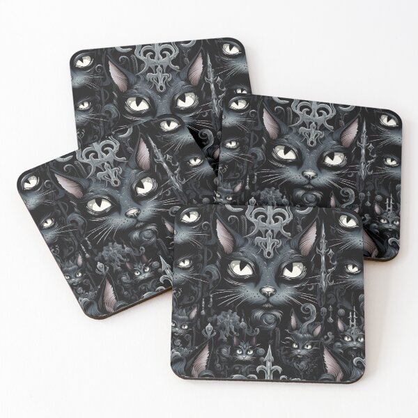 Item preview, Black Gothic Cat No.3 designed and sold by Pixelartistin.