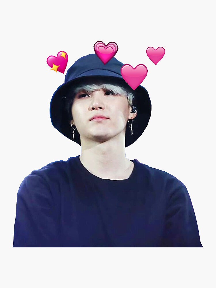 bts suga aesthetic sticker by glimpaiko redbubble