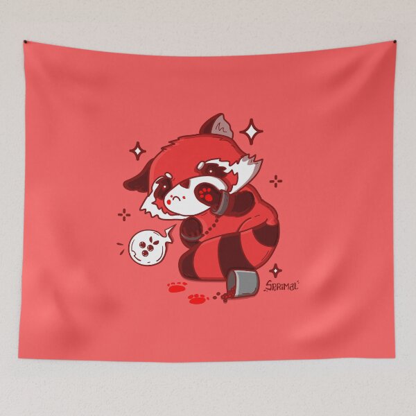 Item preview, Caught Red-Panded - The Mischievous Red Panda pun designed and sold by SPIRIMAL.