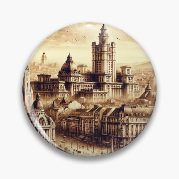 Item preview, Vintage Elegance: Bucharest Panorama designed and sold by SimplicityPro.