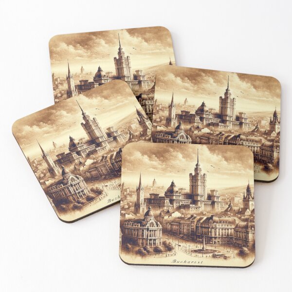 Item preview, Vintage Elegance: Bucharest Panorama designed and sold by SimplicityPro.