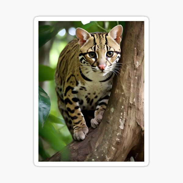 Item preview, Ocelot in tree designed and sold by ArtfulPlay.