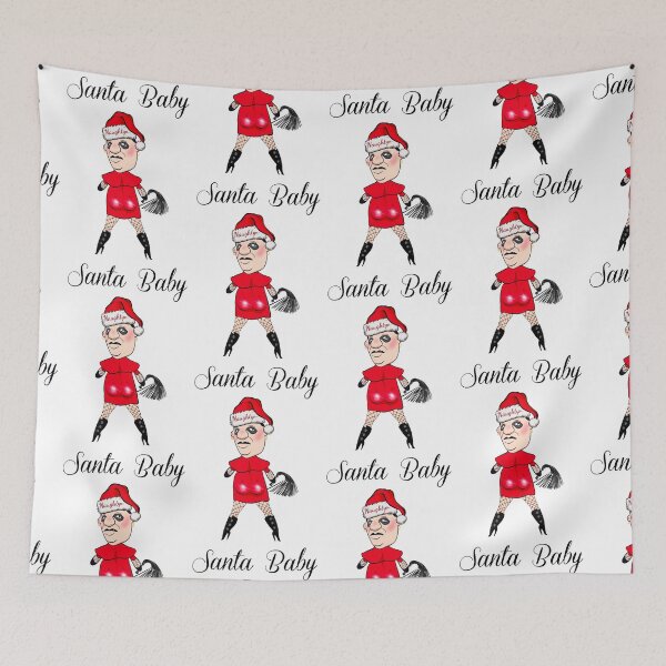 Item preview, Santa Baby Potato Plush (black text version) designed and sold by artghuleh.