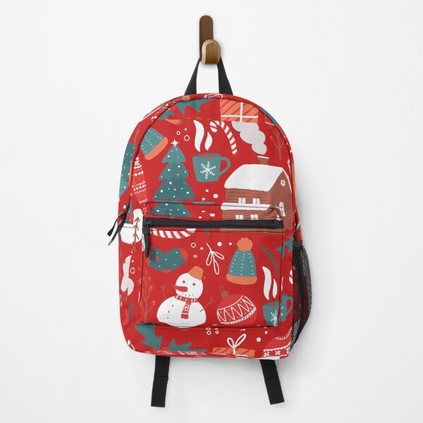 Item preview, Winter Doodles on Red Background designed and sold by Megaera8.