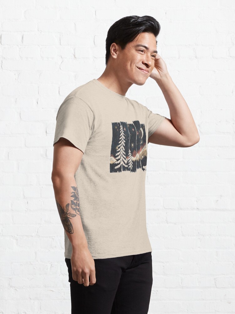 Alternate view of Starry Night in the Mountains... Classic T-Shirt