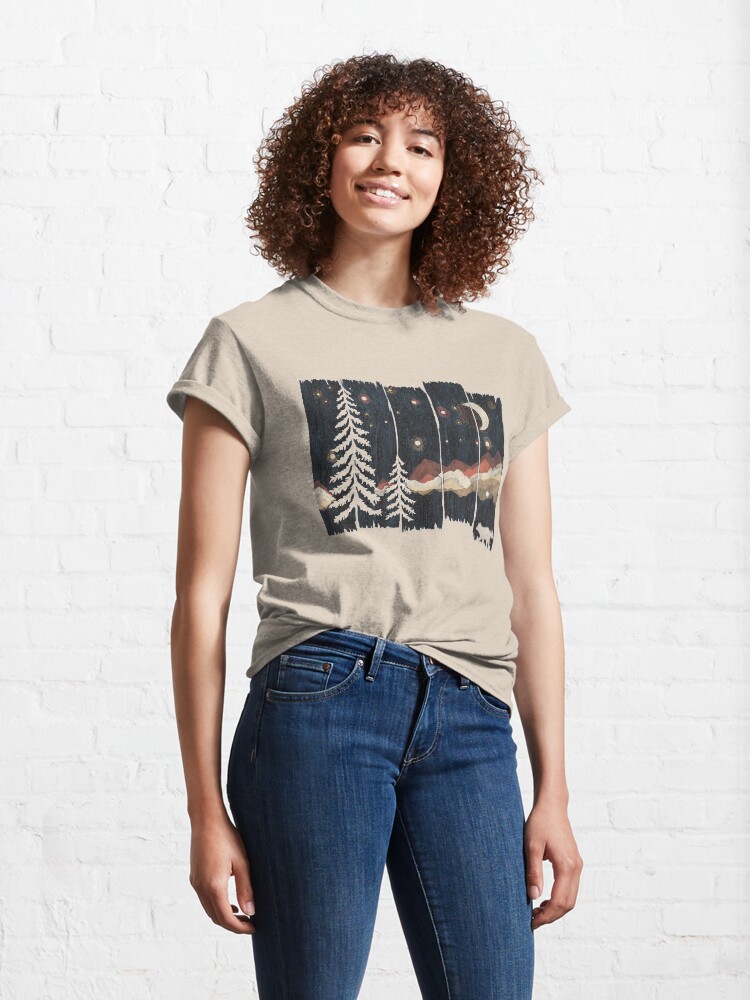 Alternate view of Starry Night in the Mountains... Classic T-Shirt