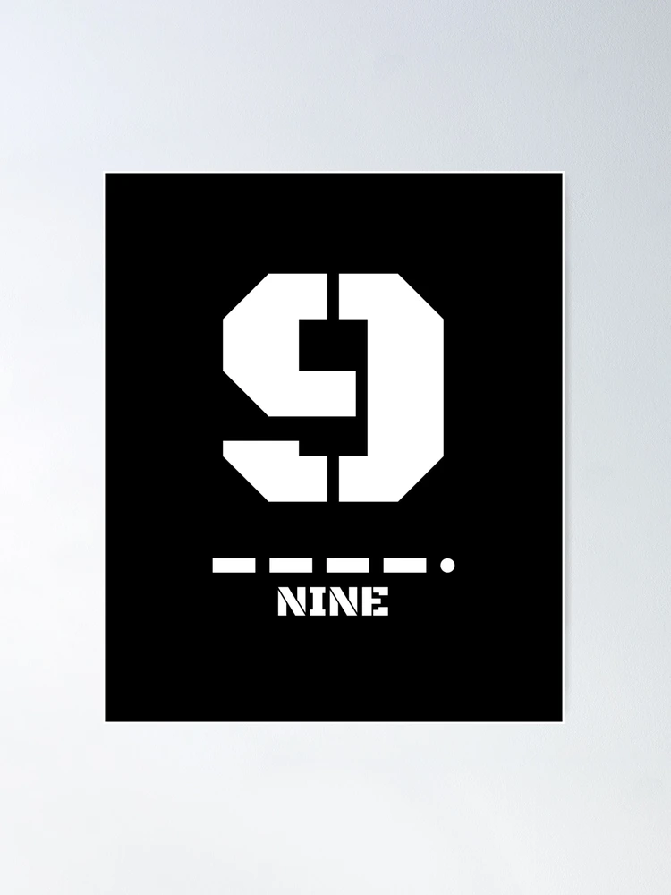 Number 9(Nine) Morse Code NATO Phonetic Alphabet