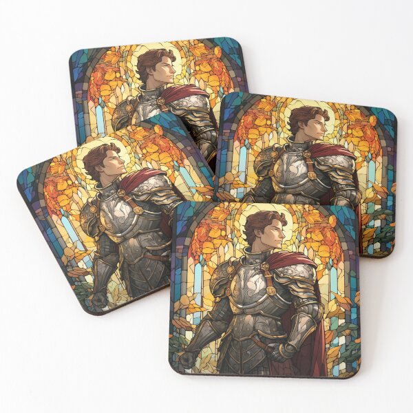 Item preview, dnd paladin stained glass art style designed and sold by TellezStickers.