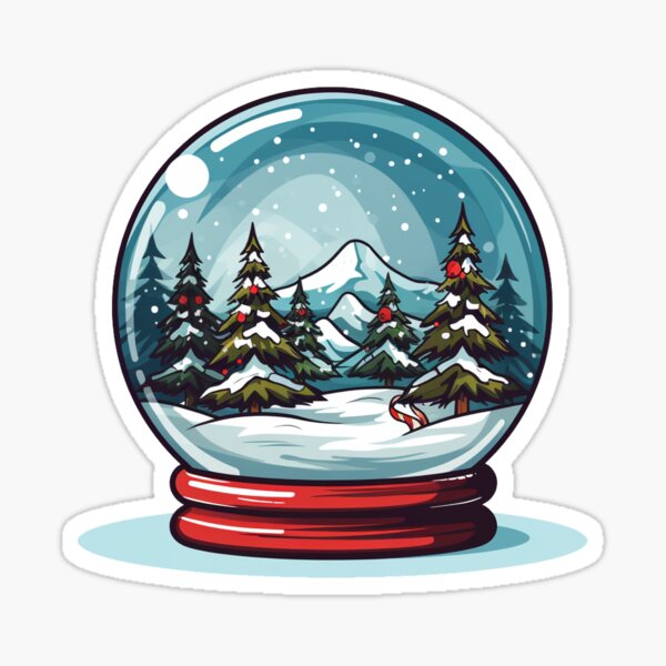 Item preview, Christmas Snow Globe, cute, retro, holidays designed and sold by FashionFlock.