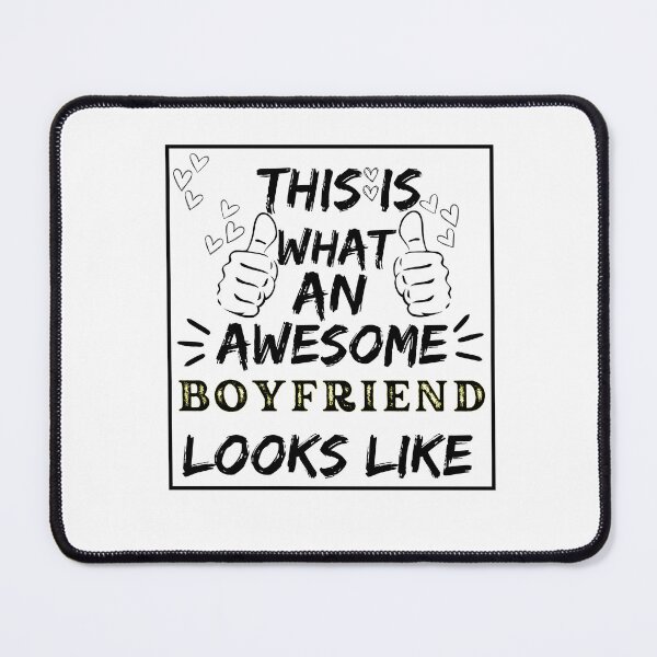 Item preview, This is what an Awesome boyfriend Looks Like, An Awesome Boyfriend Is Hard to Find, I'm Lucky Enough to Have a boyfriend Funny hero boyfriend relationships designed and sold by Alaminee.