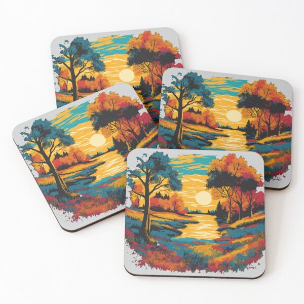 Item preview, Golden Path to Serenity: Enchanted by Whispers of Fall - Autumn Themed designed and sold by MindfulVisionz.