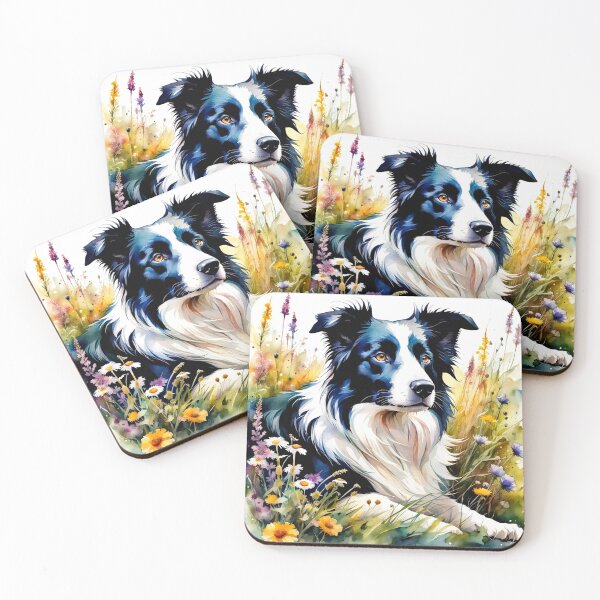 Item preview, Watercolor border collie designed and sold by RiverAquarius.
