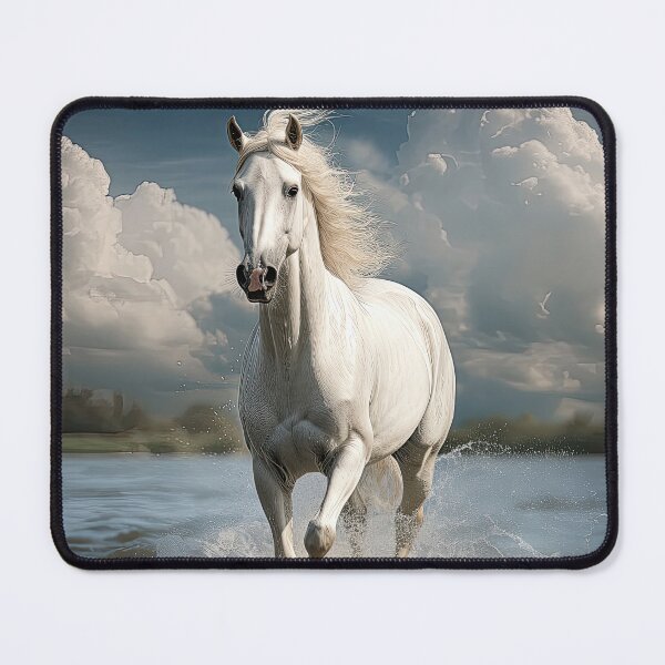 Item preview, White Horse Galloping through Water designed and sold by Elisabeth Lucas.