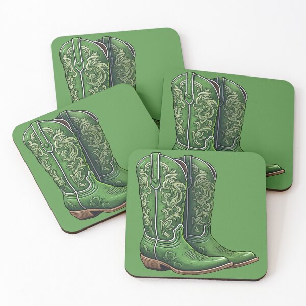 Item preview, Emerald Green Cowboy Boots Western Wear designed and sold by meganohm.