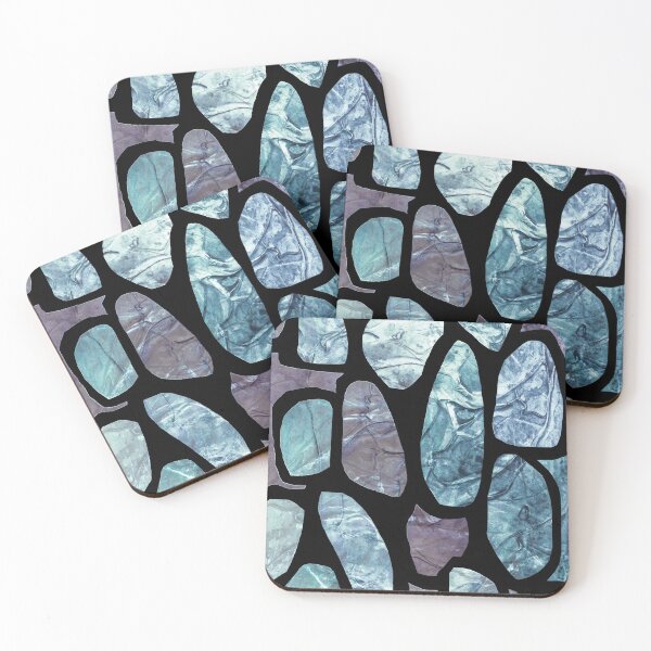 Item preview, Plankton 3 - Blue, purple, abstract, shapes, pattern  designed and sold by EbiEmporium.