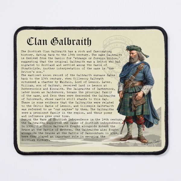 Item preview, Clan Galbraith Scottish History  designed and sold by BagTown Clans.