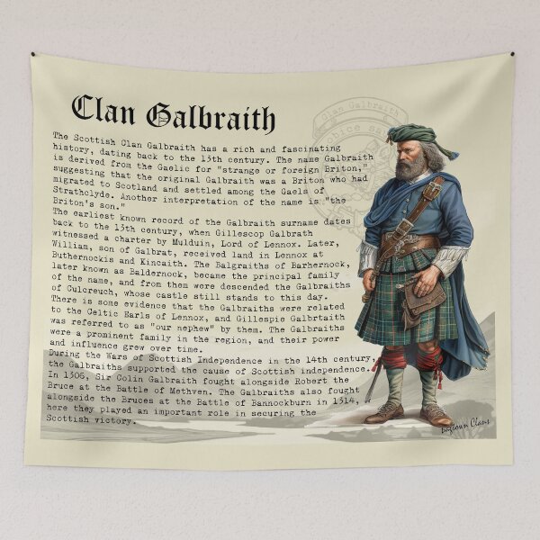 Item preview, Clan Galbraith Scottish History  designed and sold by BagTown Clans.
