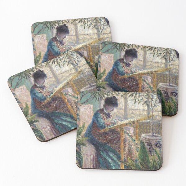 Item preview, Madame Monet Embroidering (1875) | Monet | Contrast designed and sold by Oliveirallan.