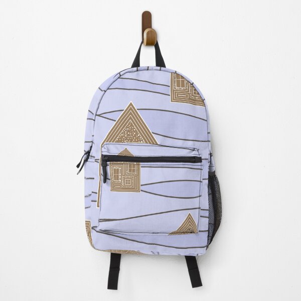 Item preview, Mesmerizing landscape, gingerbread houses on the hills /4 pastel purple designed and sold by My-fake-places.