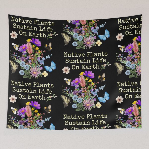 Item preview, Native Gardens Sustain Life Colorful Wildflower Design designed and sold by EarthArtDesigns.