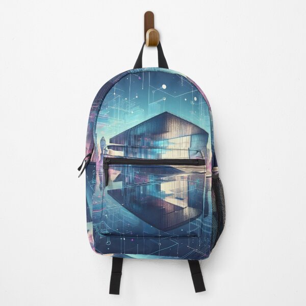 Item preview, Fluorescent Futuristic architecture designed and sold by AI-Only Creations.