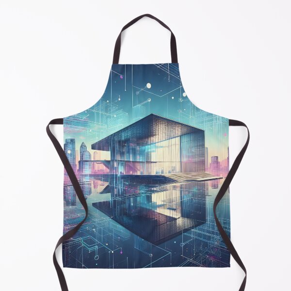 Item preview, Fluorescent Futuristic architecture designed and sold by AI-Only Creations.