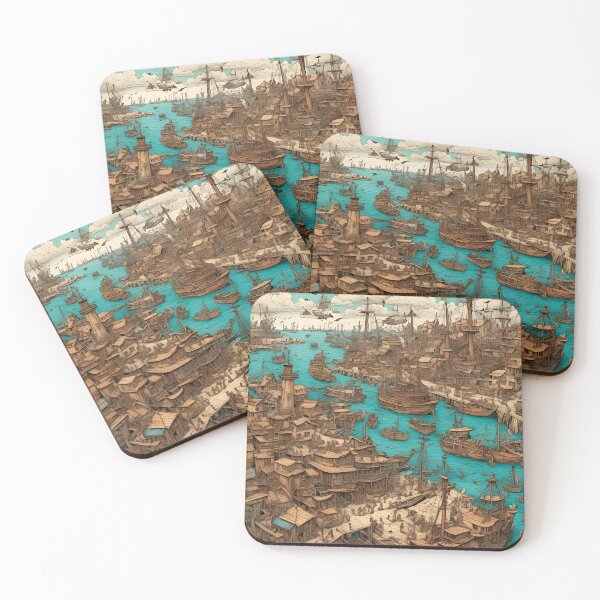 Item preview, The Seaport designed and sold by DZArtStudios.
