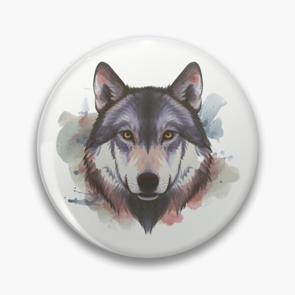 Item preview, Wolf Watercolour designed and sold by CraftedRealm.