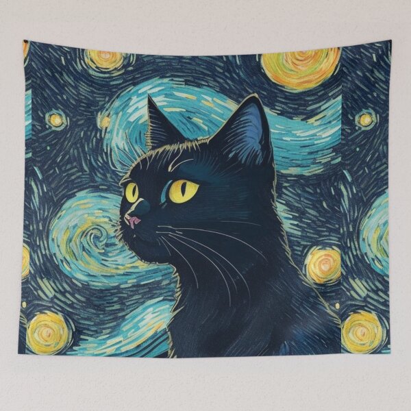 Item preview, Van gogh Style Cat  designed and sold by Vangoholic.