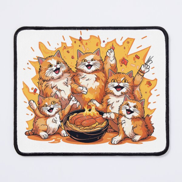 Item preview, Cats Sitting Next to Food Bowl designed and sold by AnanchaiP.