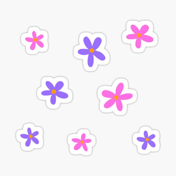 Artikel-Vorschau von Ästhetisches Kidcore-Gänseblümchen-Blumenpaket in dunklen Pastelltönen | lila und rosa | Kinderkern | Mehrfarbig, designt und verkauft von Kayochine.