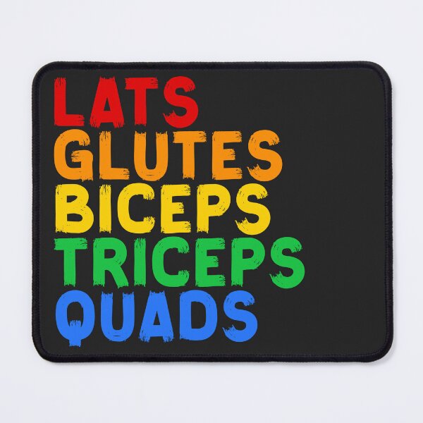 Item preview, Lats Glutes Biceps Triceps Quads LGBT flag gym outfit designed and sold by DefauItCube.