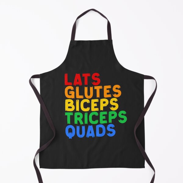 Item preview, Lats Glutes Biceps Triceps Quads LGBT flag gym outfit designed and sold by DefauItCube.