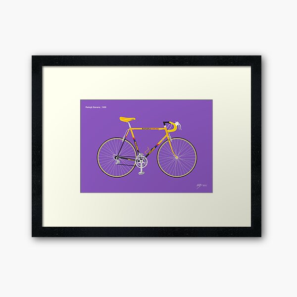 Raleigh-Banane Gerahmter Kunstdruck