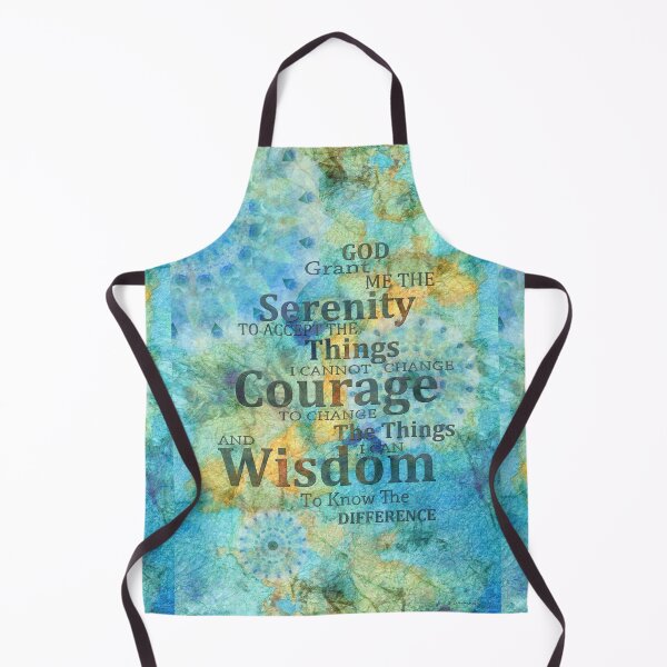 Item preview, Colorful Blue Mandala Serenity Prayer Art designed and sold by Sharon Cummings Art.