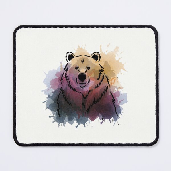 Item preview, Bear Line Drawing Watercolour designed and sold by CraftedRealm.
